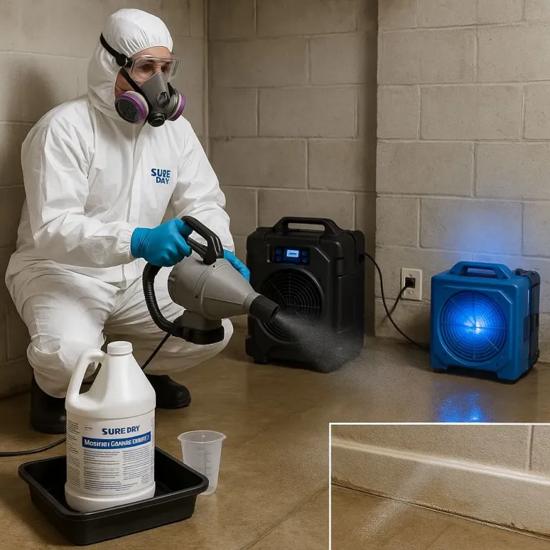 Sanitization and Odor Removal process in Montgomery Village, MD